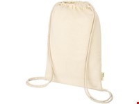 Orissa 100 g/m² biologisch katoenen rugzak met trekkoordsluiting 5L
