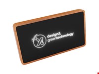 SCX.design P36 5000 mAh draadloze powerbank met oplichtend logo