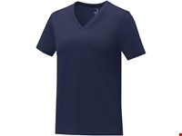 Somoto Dames T-shirt met V-hals en korte mouwen