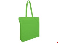 Katoenen tas met lang hengsels en souffle, 115 gr/m²