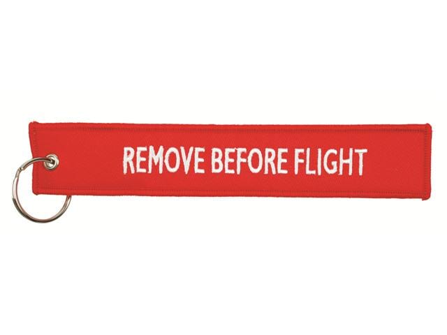Remove before flight hangtag