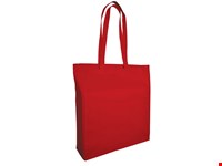 Katoenen tas met lang hengsels en souffle, 115 gr/m²