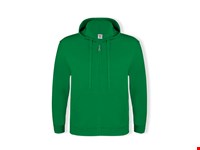 Volwassene Hooded + Rits Sweatshirt 