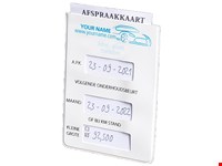 Afspraakkaarthoesje 3-vaks
