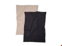 VINGA Cromer keukenhanddoek wafeltjespatroon, 2 stuks