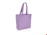Impact Aware™ recycled canvas shopper met vakje 240gsm