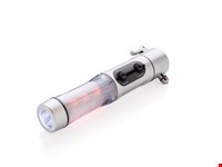 Veiligheidszaklamp met noodhamer