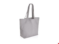 Impact Aware™ re-canvas shopper met vakje 240gsm ongeverfd