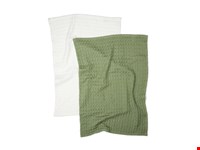 VINGA Cromer keukenhanddoek wafeltjespatroon, 2 stuks