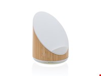 Ovate bamboe 5W luidspreker met 15W draadloze oplader