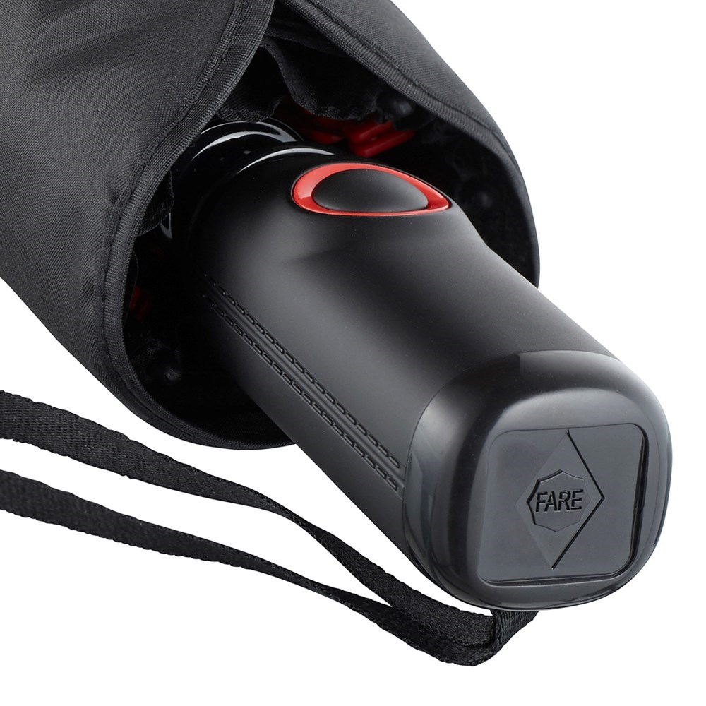 Extra grote zakparaplu FARE® AOC Colorline - zwart-geel
