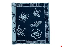 Strandlaken Hawaii - Marineblauw/Lichtblauw