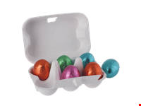 Eierdoosje met 6 paaseitjes
