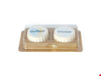 Logobonbon van witte chocolade