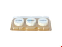 Logobonbon van witte chocolade