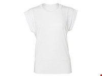 Bella - Women´s Flowy Muscle Tee With Rolled Cuff