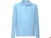Fruit of the Loom - Kids´ Long Sleeve 65/35 Polo