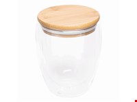 Dubbelwandig glas BAMBOO ART M, inhoud ca. 350 ml.