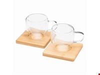 Glazen mokkenset BAMBOO DUO
