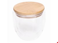 Dubbelwandig glas BAMBOO ART S, inhoud ca. 250 ml.