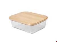 Lunchdoos ROSILI L, met bamboe deksel: inhoud ca. 1.060 ml