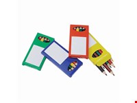 6 delig set geslepen kleurpotloden RAINBOW