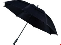 Falcone - Stormparaplu - Handopening - Windproof -  130 cm - Zwart