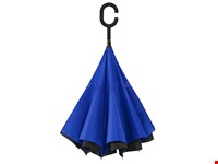 Falconetti - Inside-out - Handopening - Windproof -  105 cm - Zwart / Blauw