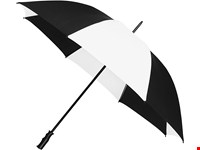 Falconetti - Golfparaplu - Handopening - Windproof -  125 cm - Zwart/wit