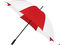Falconetti - Golfparaplu - Handopening - Windproof -  125 cm - Rood/wit