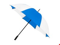 Falconetti - Golfparaplu - Handopening - Windproof -  125 cm - Kobalt blauw / wit