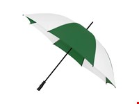Falconetti - Golfparaplu - Handopening - Windproof -  125 cm - Donker groen / Wit