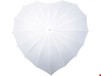 Falcone - Hartvormige paraplu registered design - Handopening - Windproof -  110 cm - Wit
