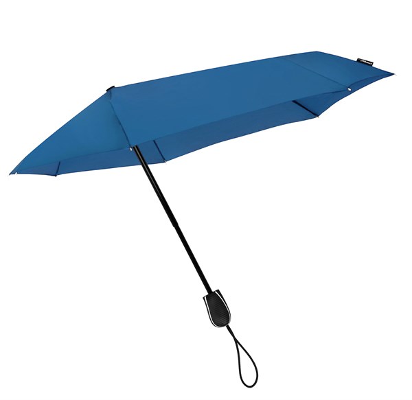 STORMaxi - Arodynamische opvouwbare stormparaplu - Handopening - Windproof -  90 cm - Kobalt blauw