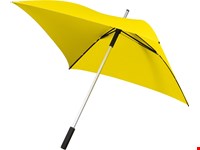 Falcone - Vierkante paraplu - Handopening - Windproof -  130 cm - Geel