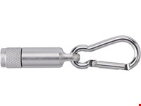 Aluminium mini-zaklamp met karabijnhaak Tracy