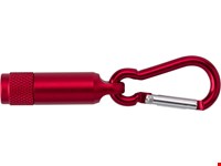 Aluminium mini-zaklamp met karabijnhaak Tracy