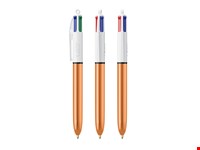 BIC® 4 Colours Shine balpen + Lanyard
