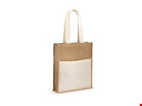 BRAGA. Jute zak (240 g/m²) en zak in 100% katoen (140 gm²)