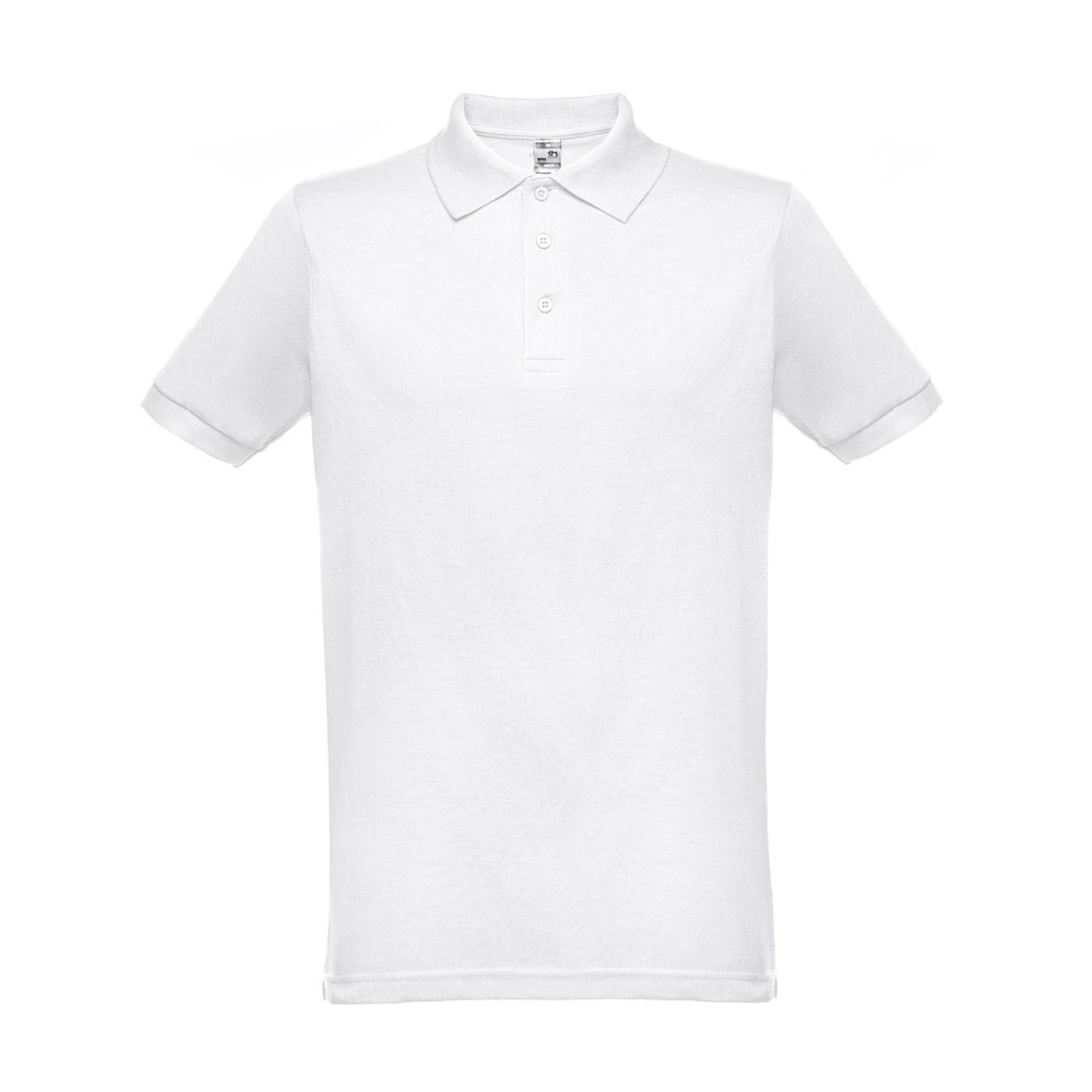 THC BERLIN WH. Herenpolo met korte mouwen. Witte kleur