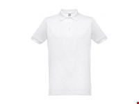 THC BERLIN WH. Herenpolo met korte mouwen. Witte kleur