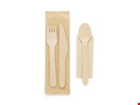 SUYA. Houten bestekset
