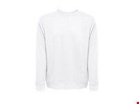 THC COLOMBO WH. Sweatshirt (unisex) in Italiaanse badstof zonder kaart. Witte kleur