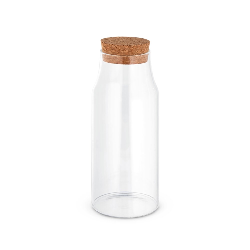 JASMIN 800. Glazen fles met kurken deksel 800 mL