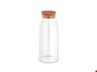 JASMIN 800. Glazen fles met kurken deksel 800 mL