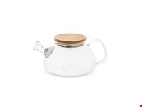 SNEAD. Borosilicaat glazen theepot met bamboe deksel 750 mL