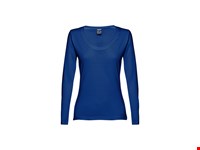 THC BUCHAREST WOMEN. Dames-T-shirt met lange mouwen en riem in katoen
