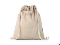 RISSANI. Tas met trekkoord van gerecycled katoen (70%) en polyester (30% rPET) (140 g/m²)