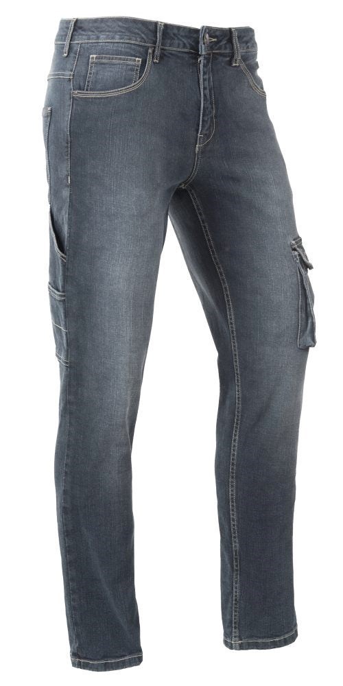 David men R12 pant, medium blue stretch denim